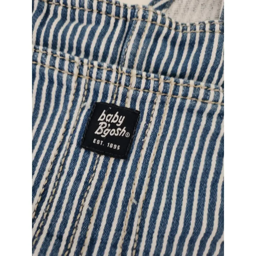 24M Osh Kosh B'gosh striped overalls